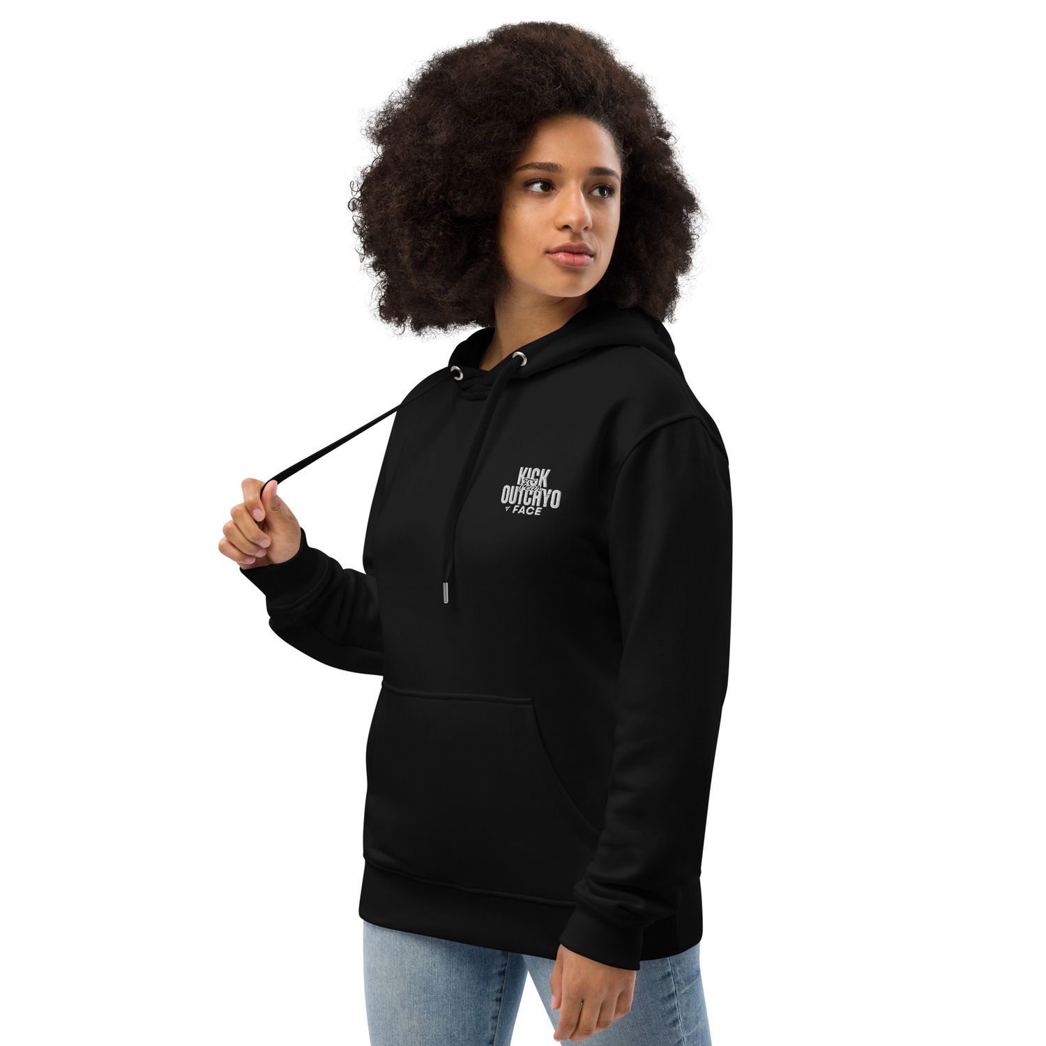 Uplift, Inspire, &amp; Empower White Stitching hoodie