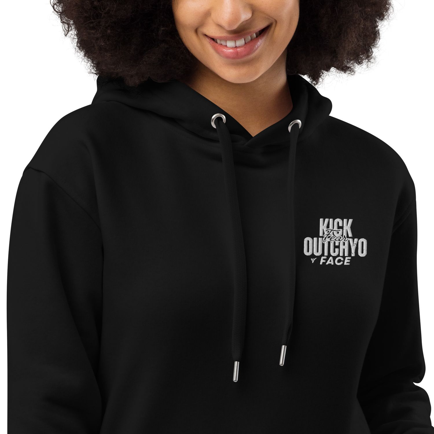 Uplift, Inspire, &amp; Empower White Stitching hoodie