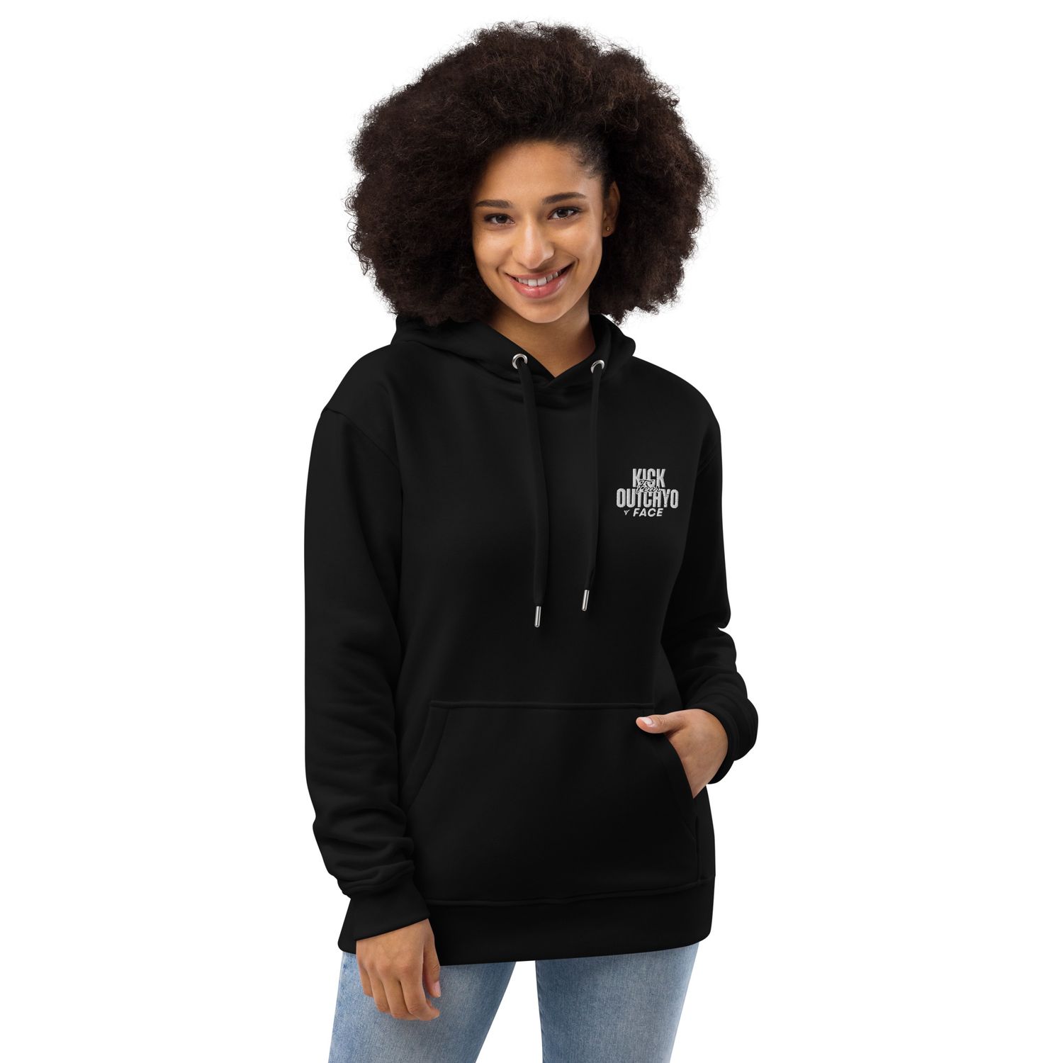 Uplift, Inspire, &amp; Empower White Stitching hoodie