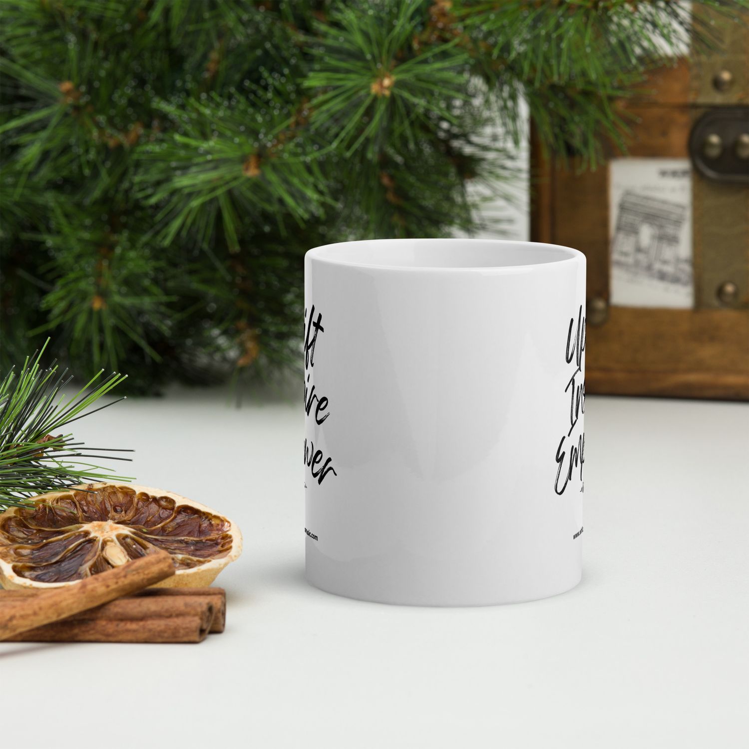 Uplift, Inspire, &amp; Empower glossy mug