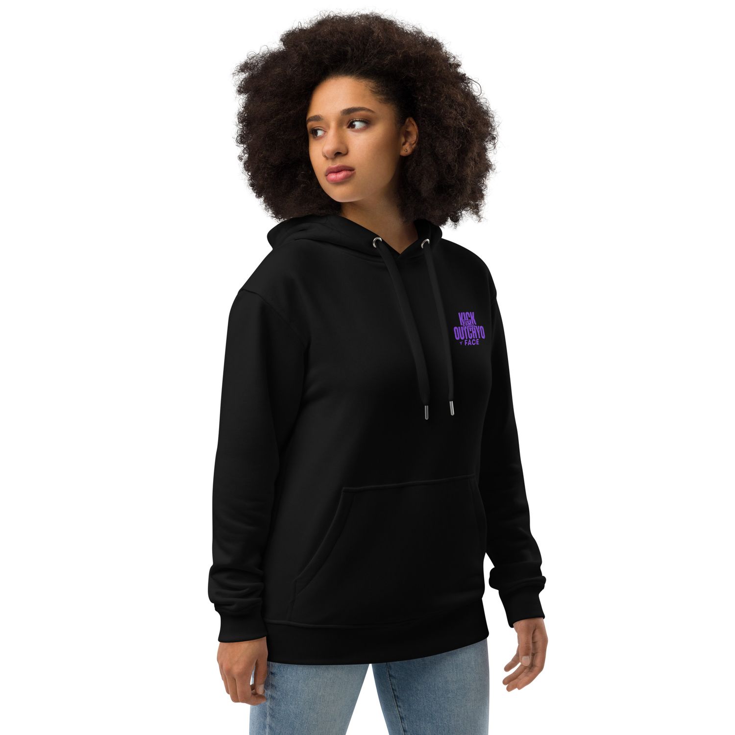 Uplift, Inspire, &amp; Empower Purple Stitching hoodie