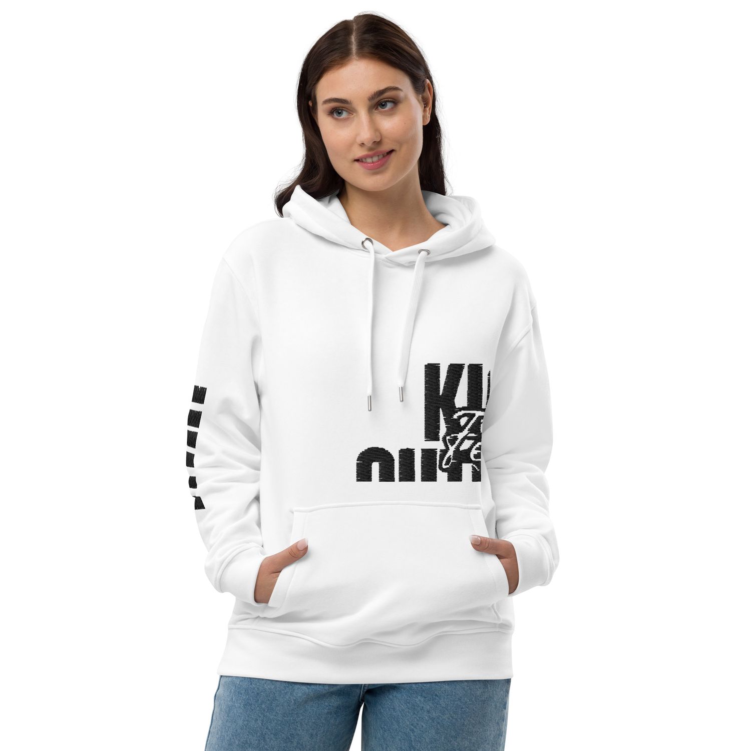 Uplift, Inspire, &amp; Empower White hoodie