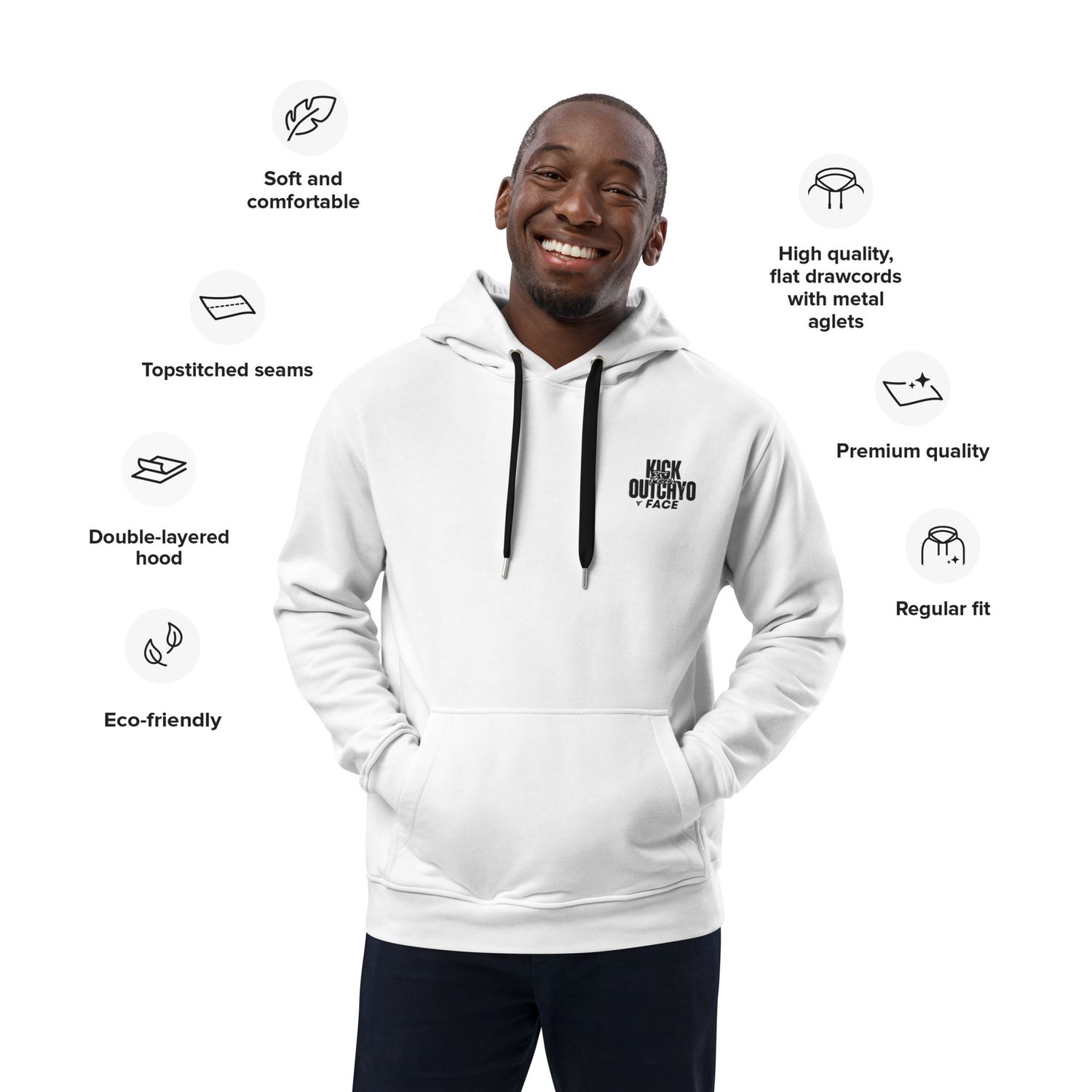 Uplift, Inspire, &amp; Empower White hoodie