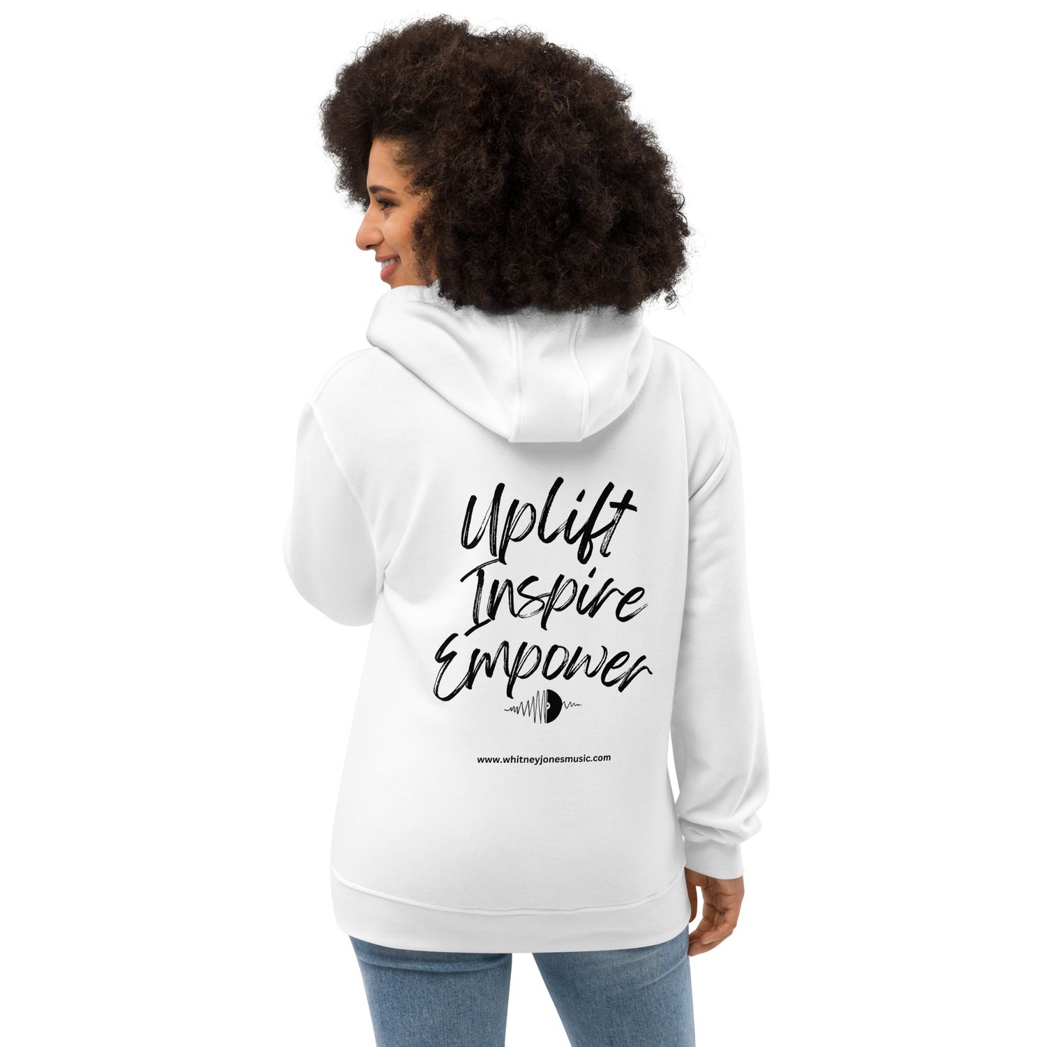 Uplift, Inspire, &amp; Empower White hoodie