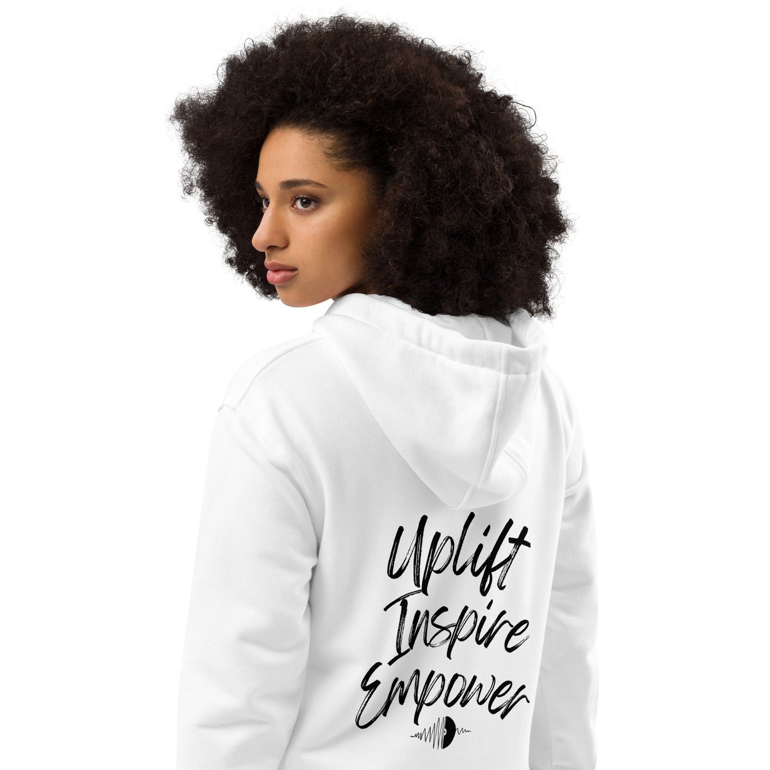 Uplift, Inspire, &amp; Empower White hoodie