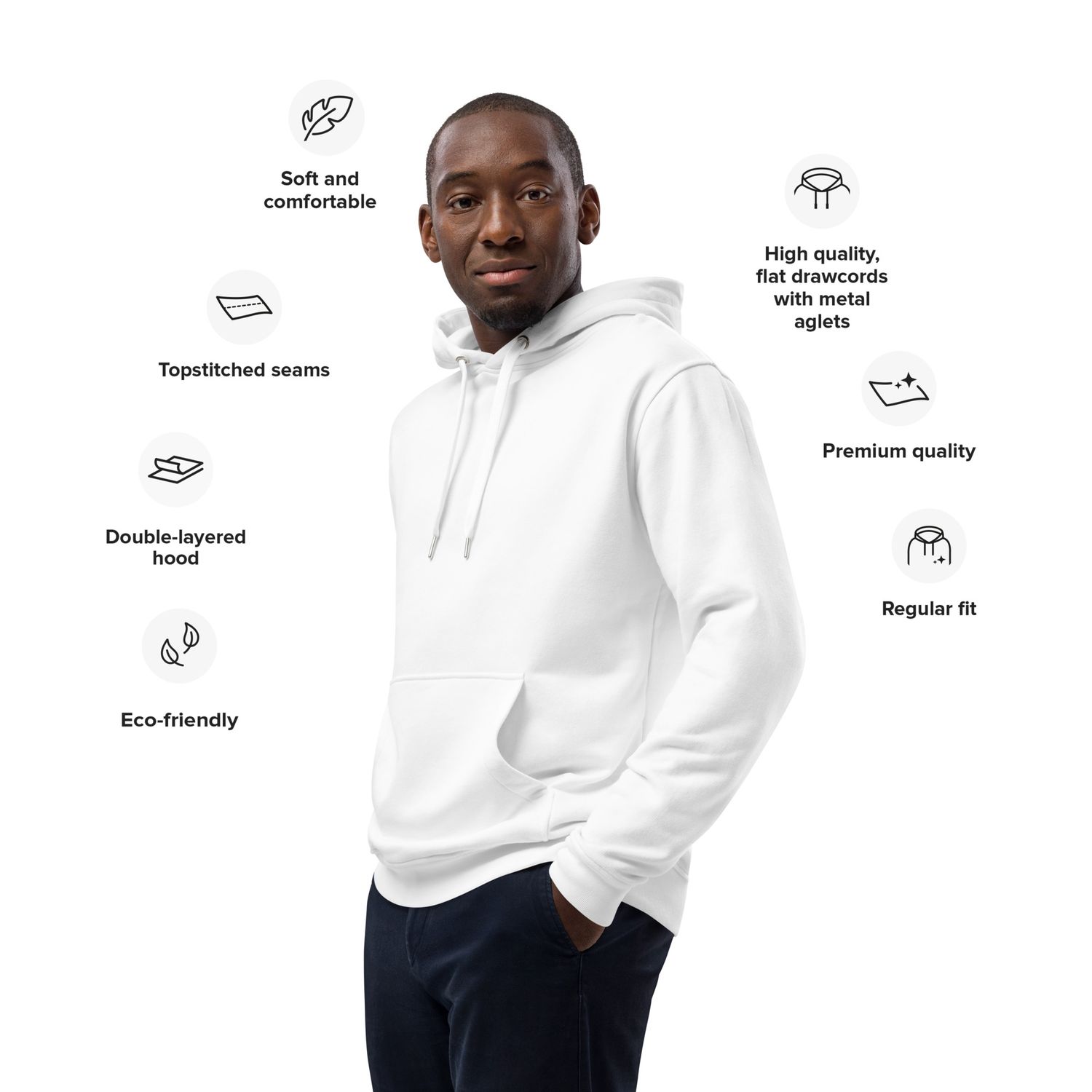 Uplift, Inspire, &amp; Empower White hoodie