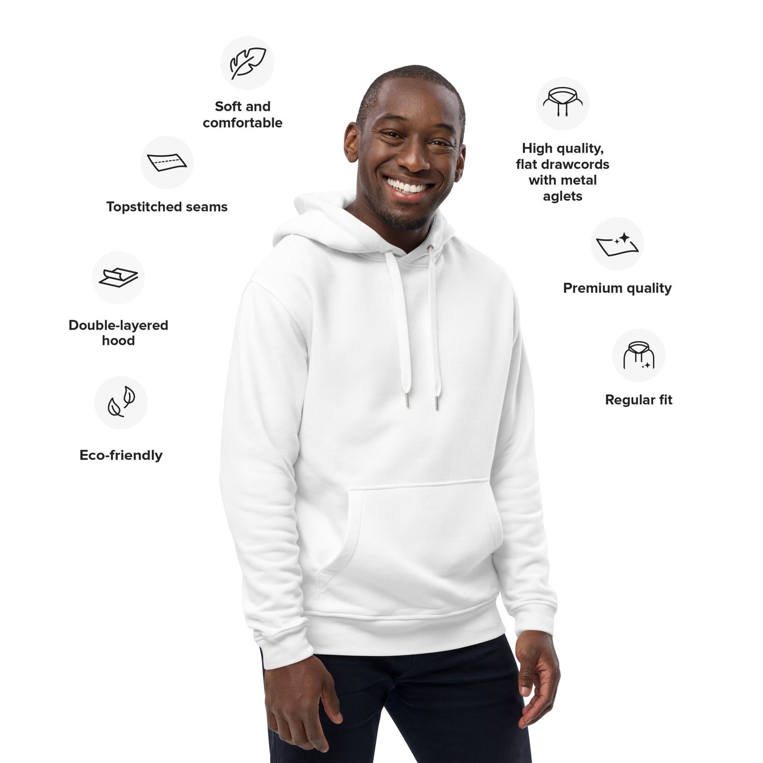 Uplift, Inspire, &amp; Empower White hoodie