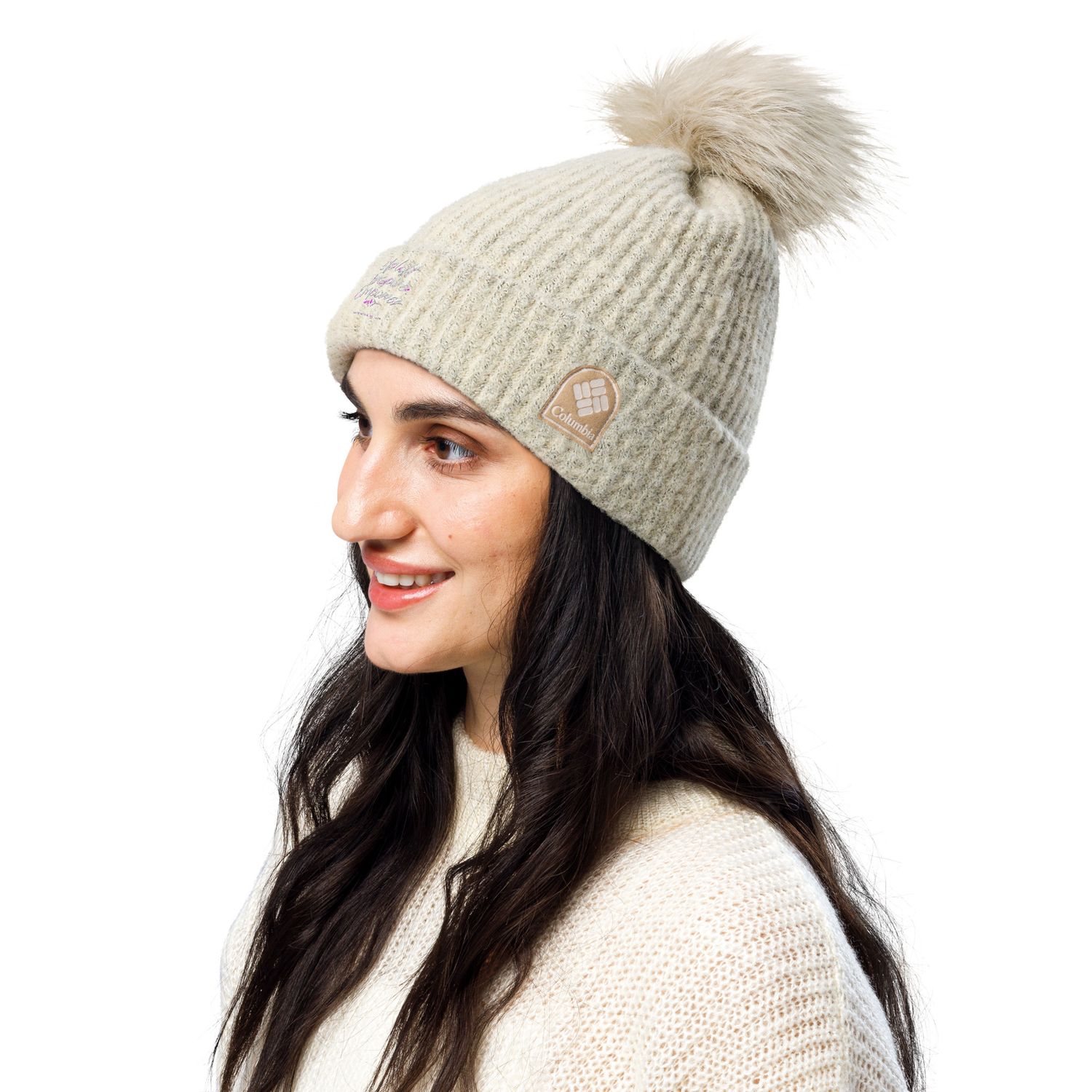 Uplift, Inspire, &amp; Empower Columbia pom-pom beanie
