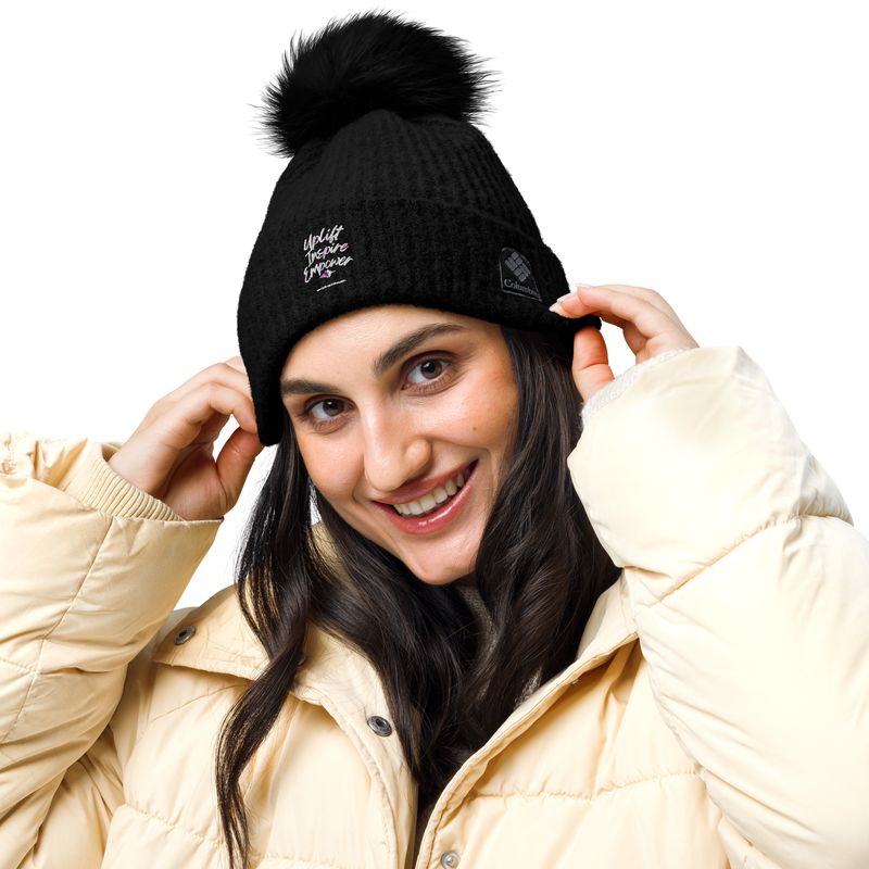Uplift, Inspire, &amp; Empower Columbia pom-pom beanie