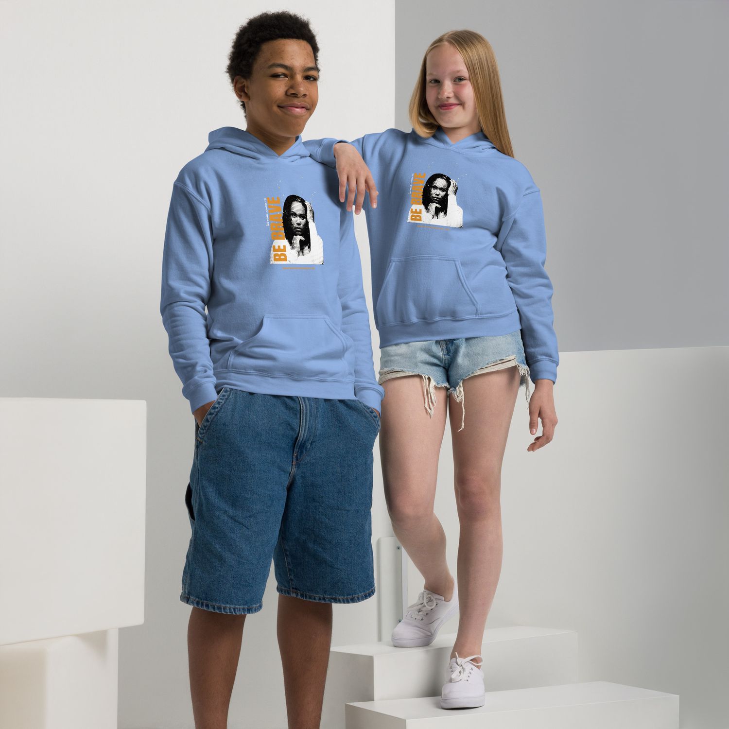 Be Brave Youth heavy blend hoodie