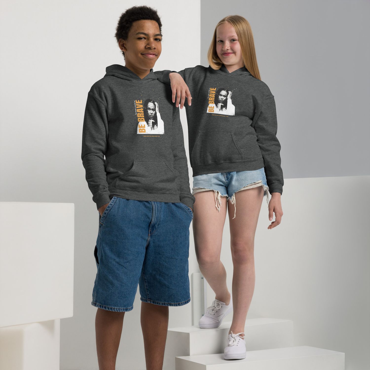 Be Brave Youth heavy blend hoodie