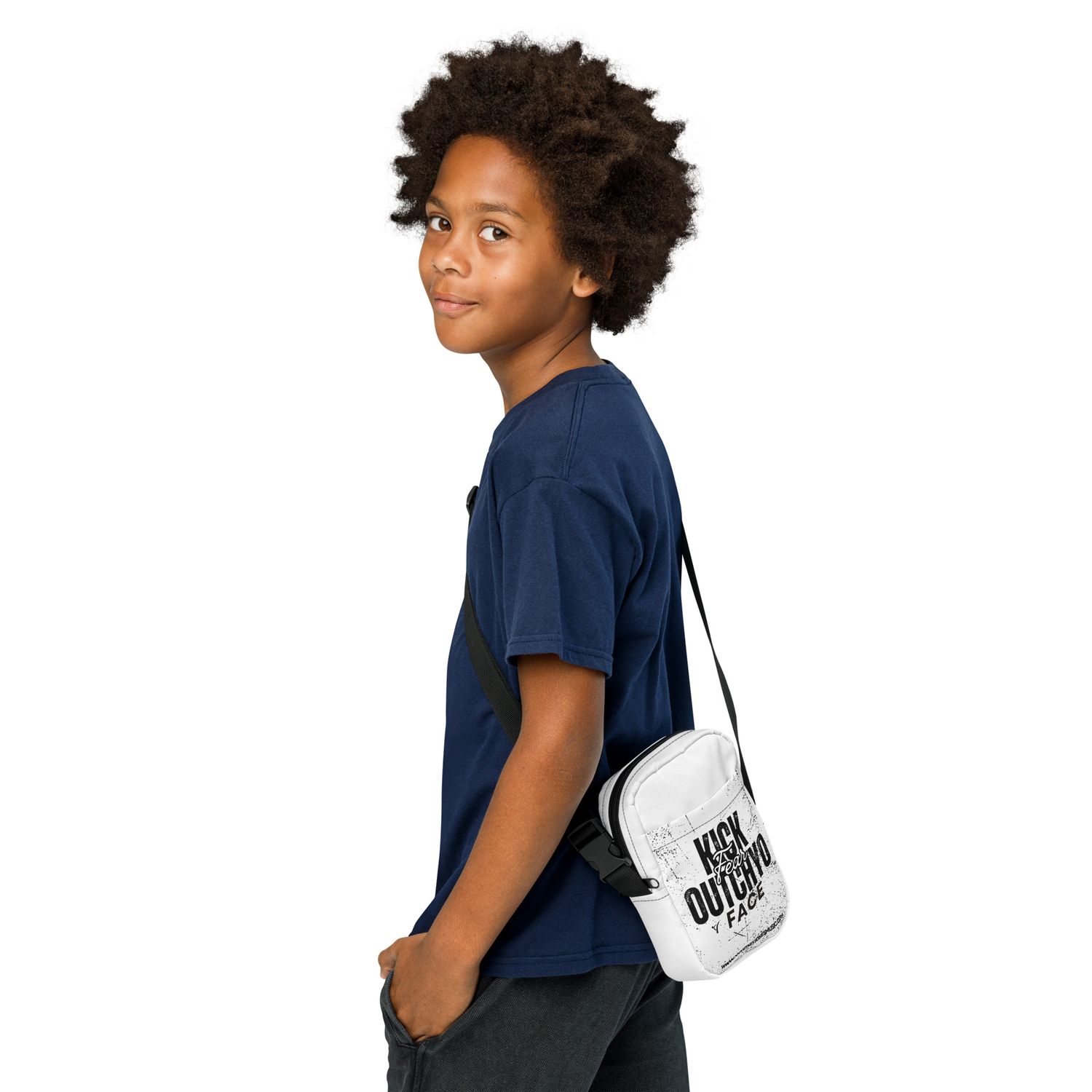 Kick Fear Outchyo Face Utility crossbody bag