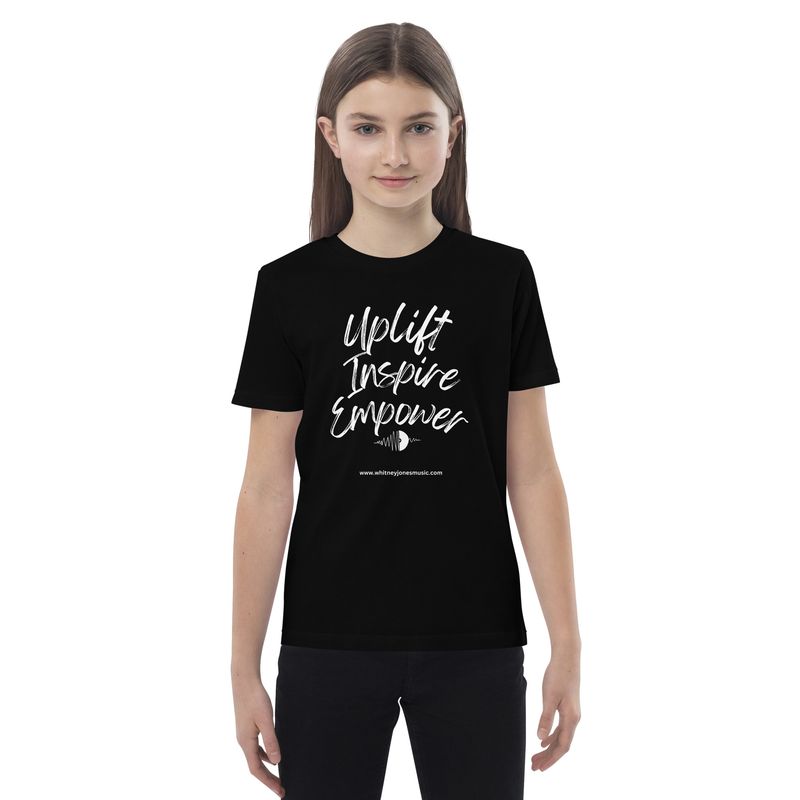 Uplift, Inspire, &amp; Empower Organic cotton child t-shirt