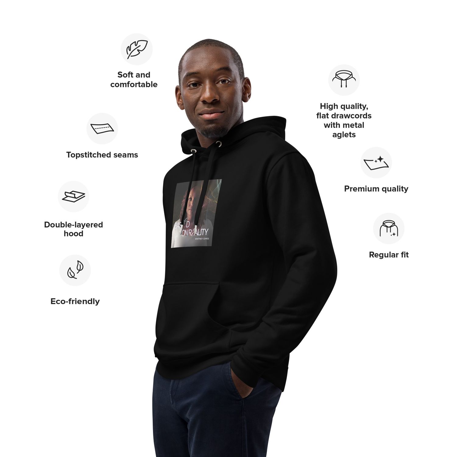 Based On Reality Premium eco hoodie