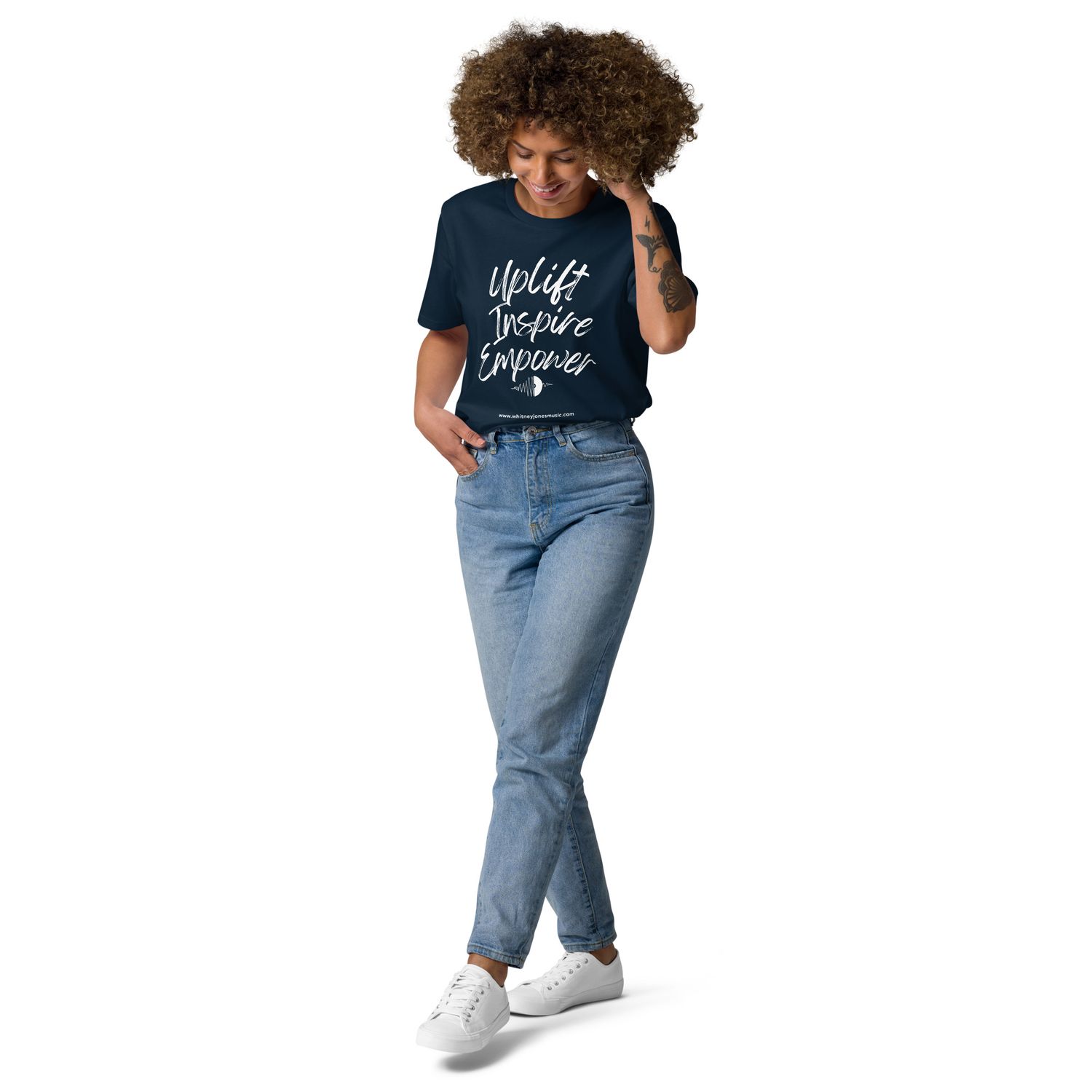 Uplift, Inspire, &amp; Empower Unisex organic cotton t-shirt