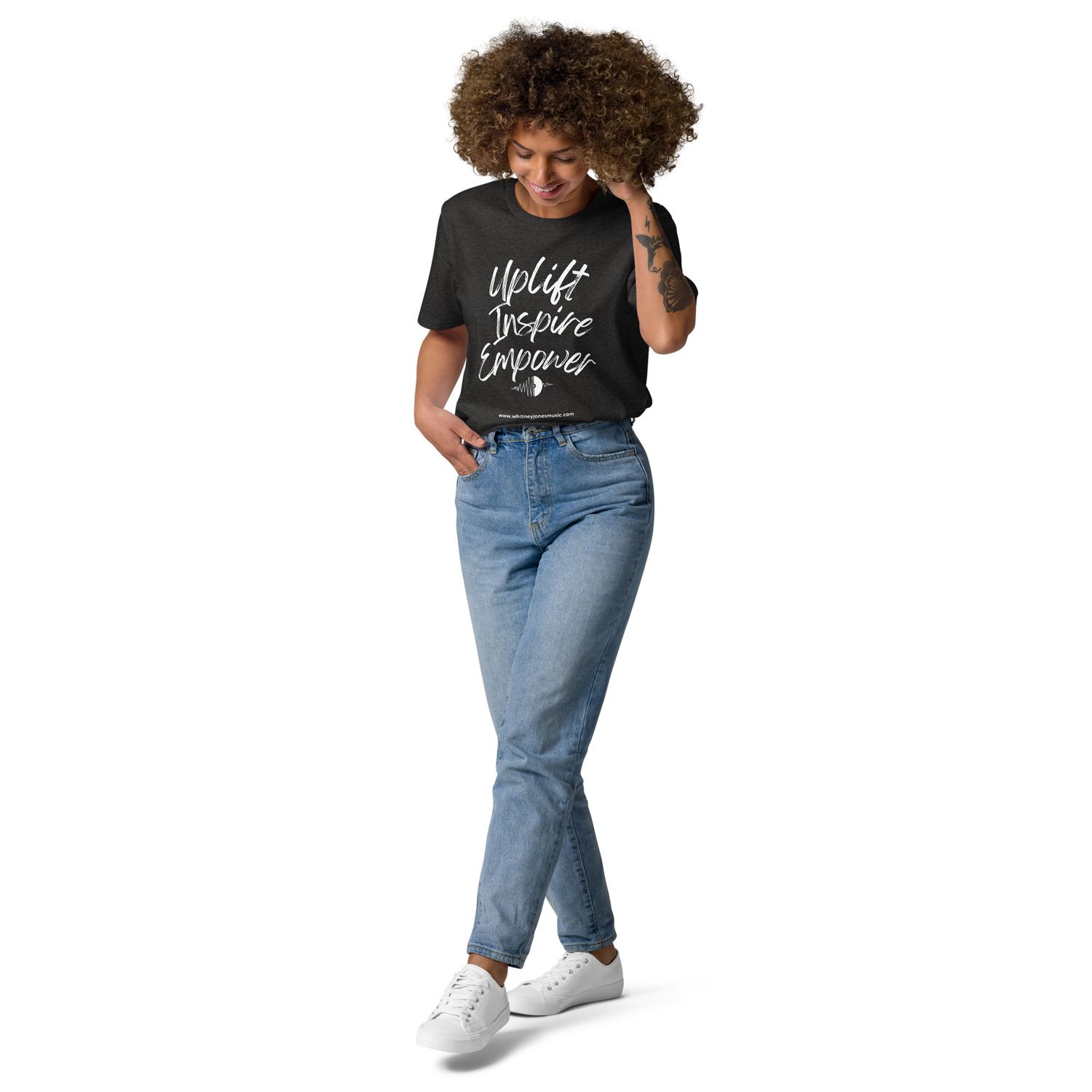 Uplift, Inspire, &amp; Empower Unisex organic cotton t-shirt