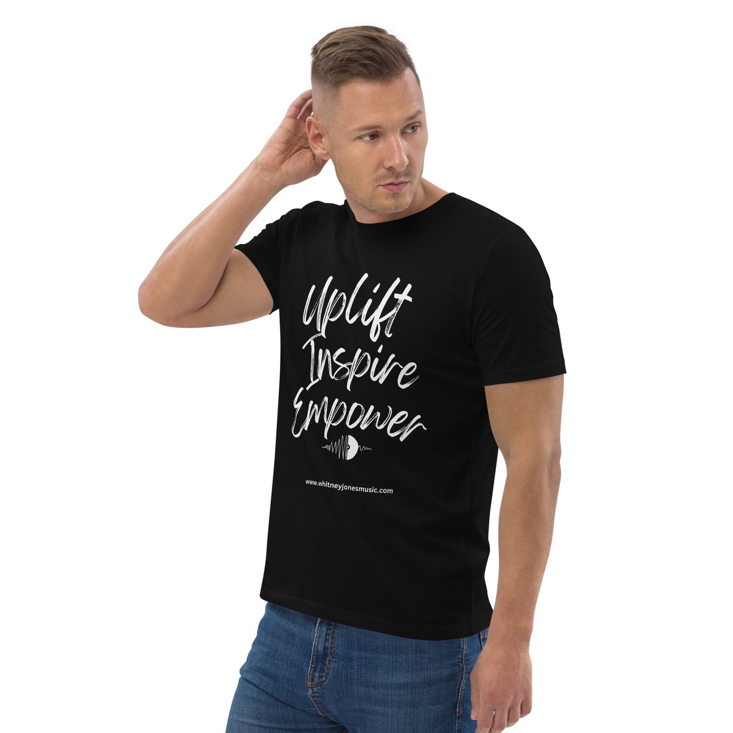 Uplift, Inspire, &amp; Empower Unisex organic cotton t-shirt
