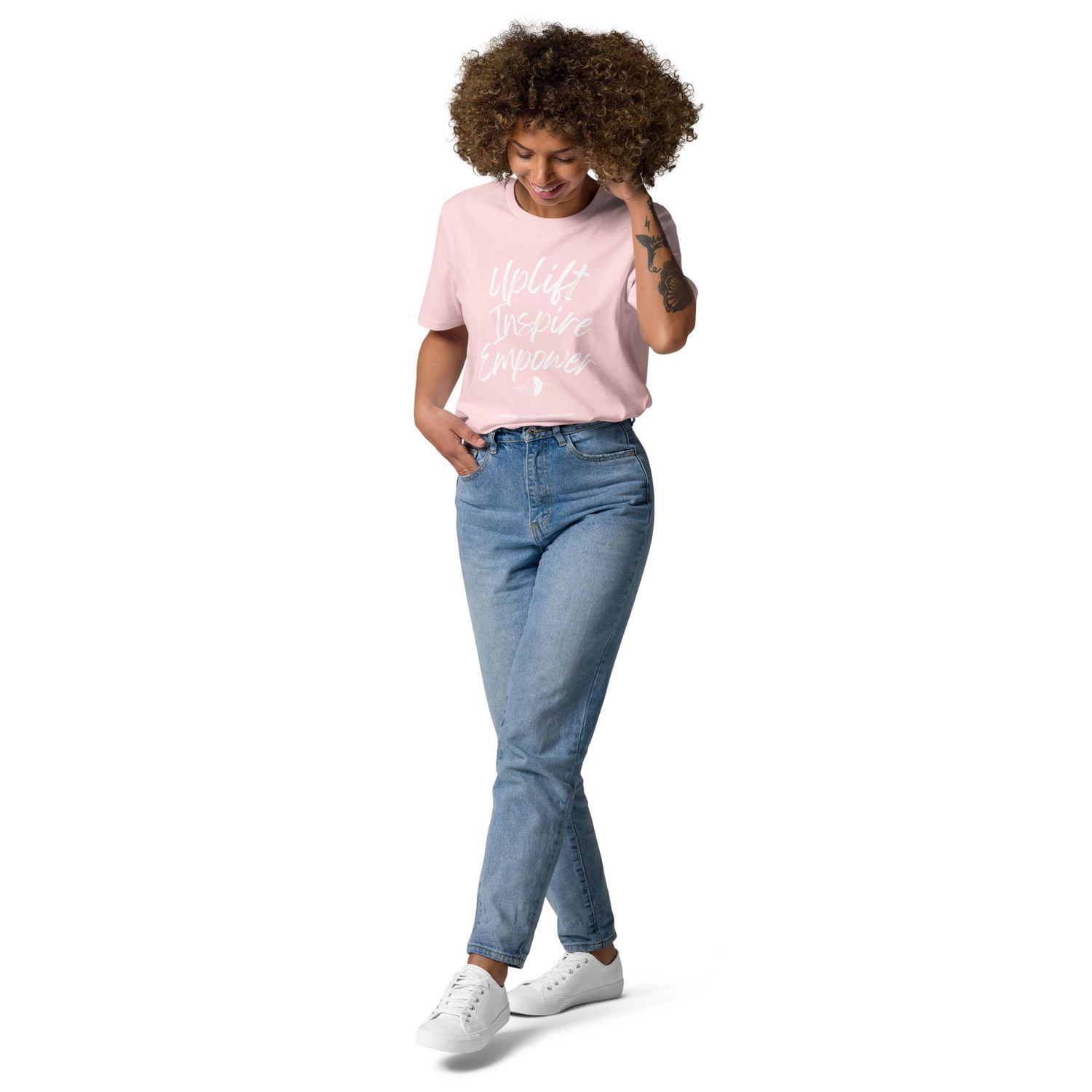 Uplift, Inspire, &amp; Empower Unisex organic cotton t-shirt