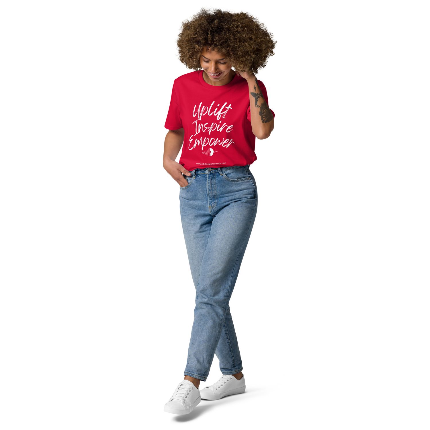 Uplift, Inspire, &amp; Empower Unisex organic cotton t-shirt