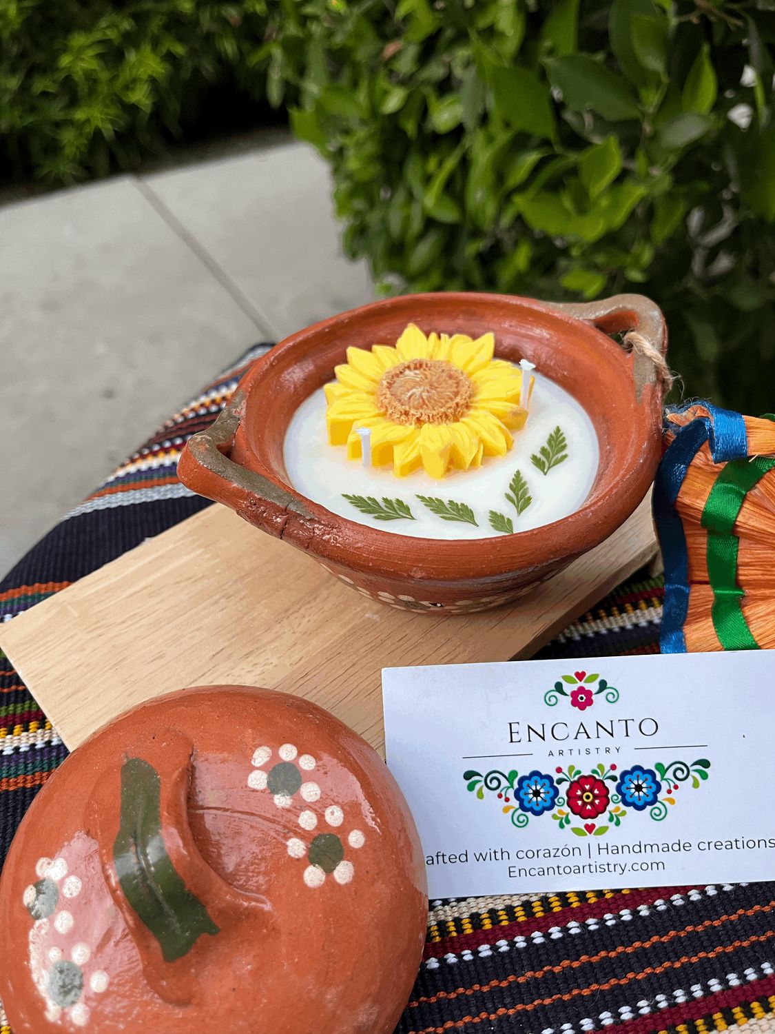 🌻 Cancún Cazuelita with Lid Candle