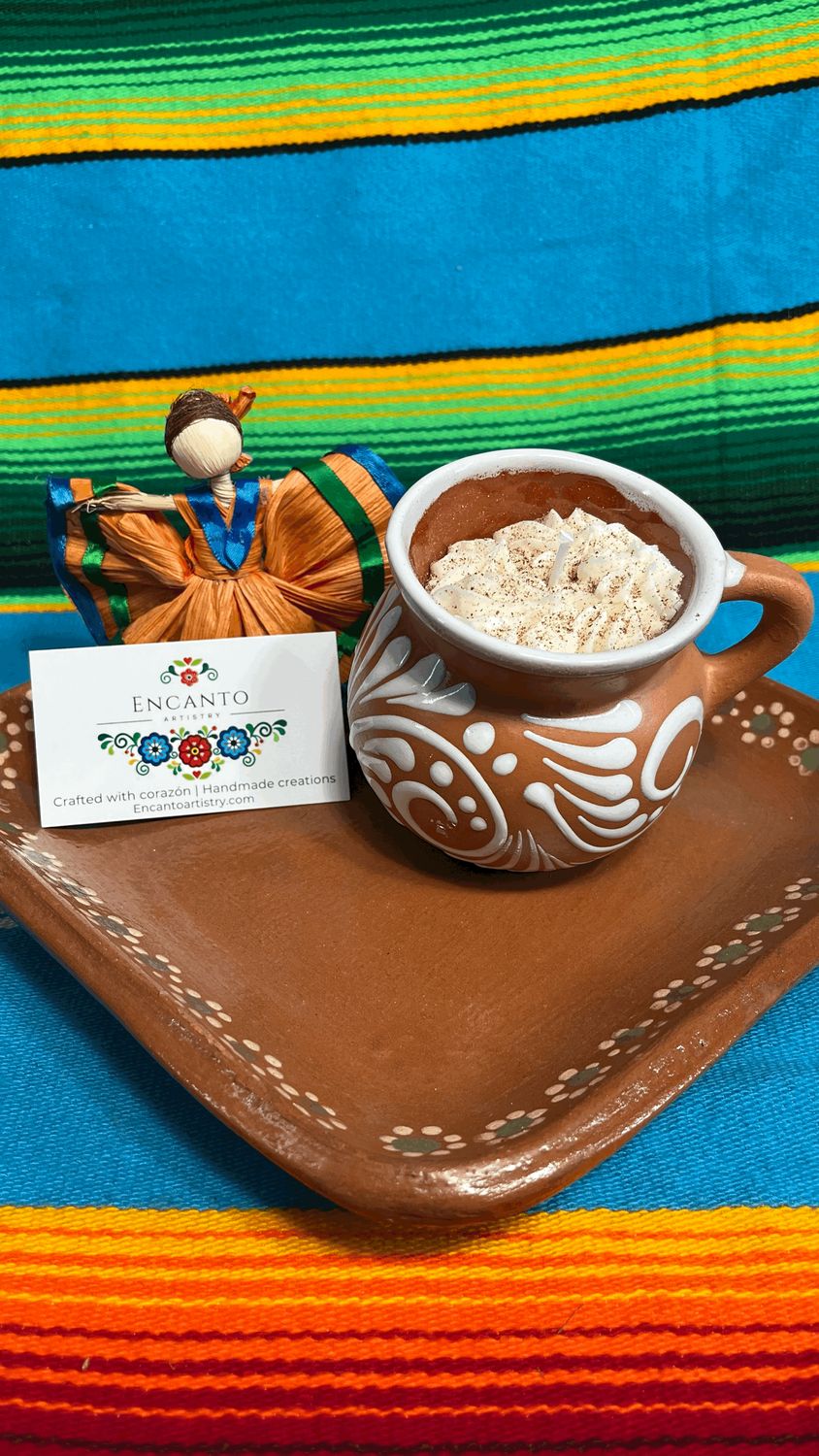 Mexican Hot Chocolate Brown &amp; White Mug
