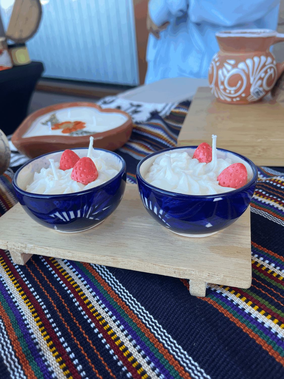 Fresas con Crema- Blue Bowl