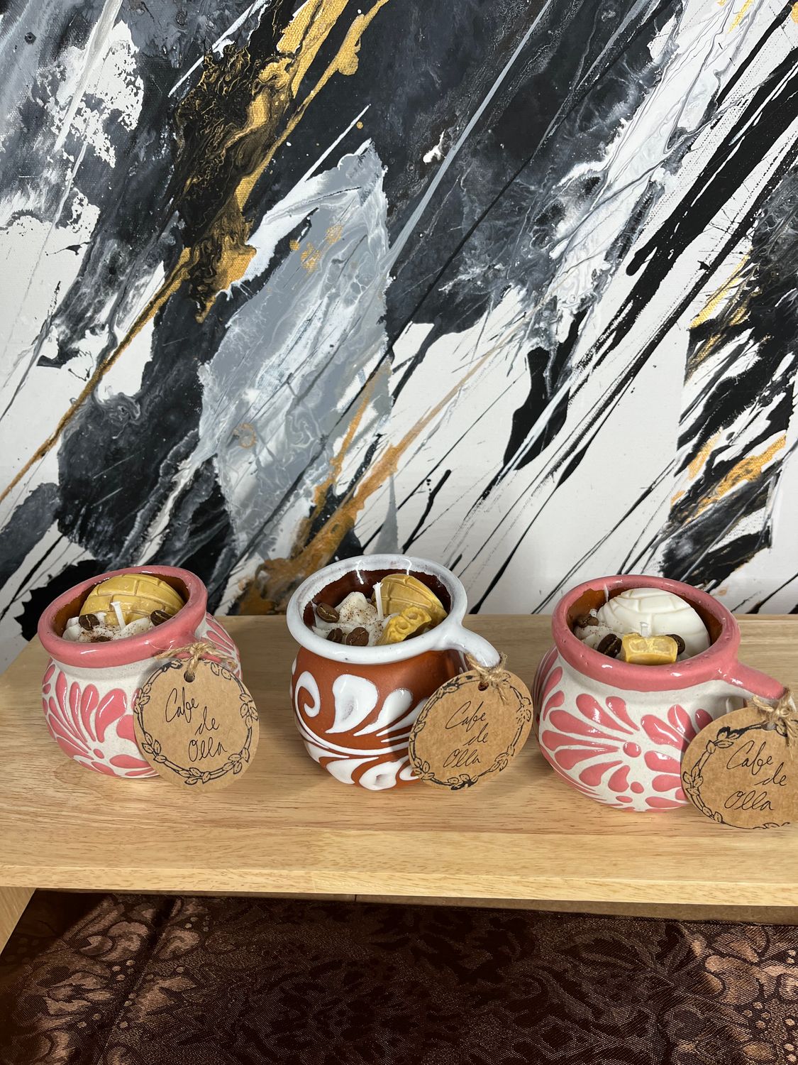 Cafe de Olla Mug- Brown with White