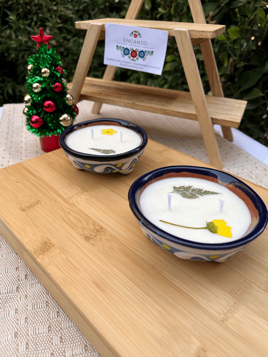 White Peach and Blossom Candle