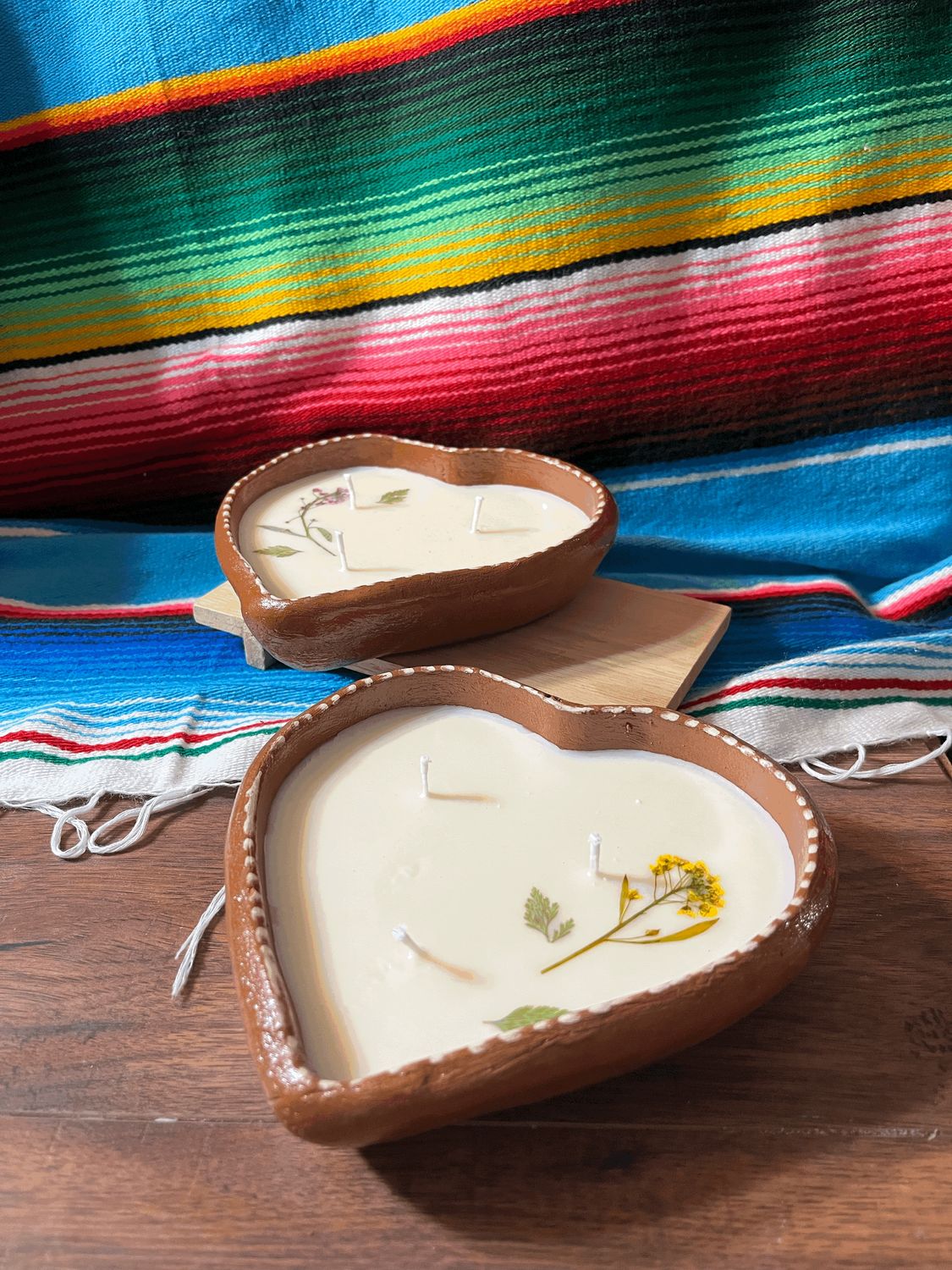 Suavity Heart Plate Candle