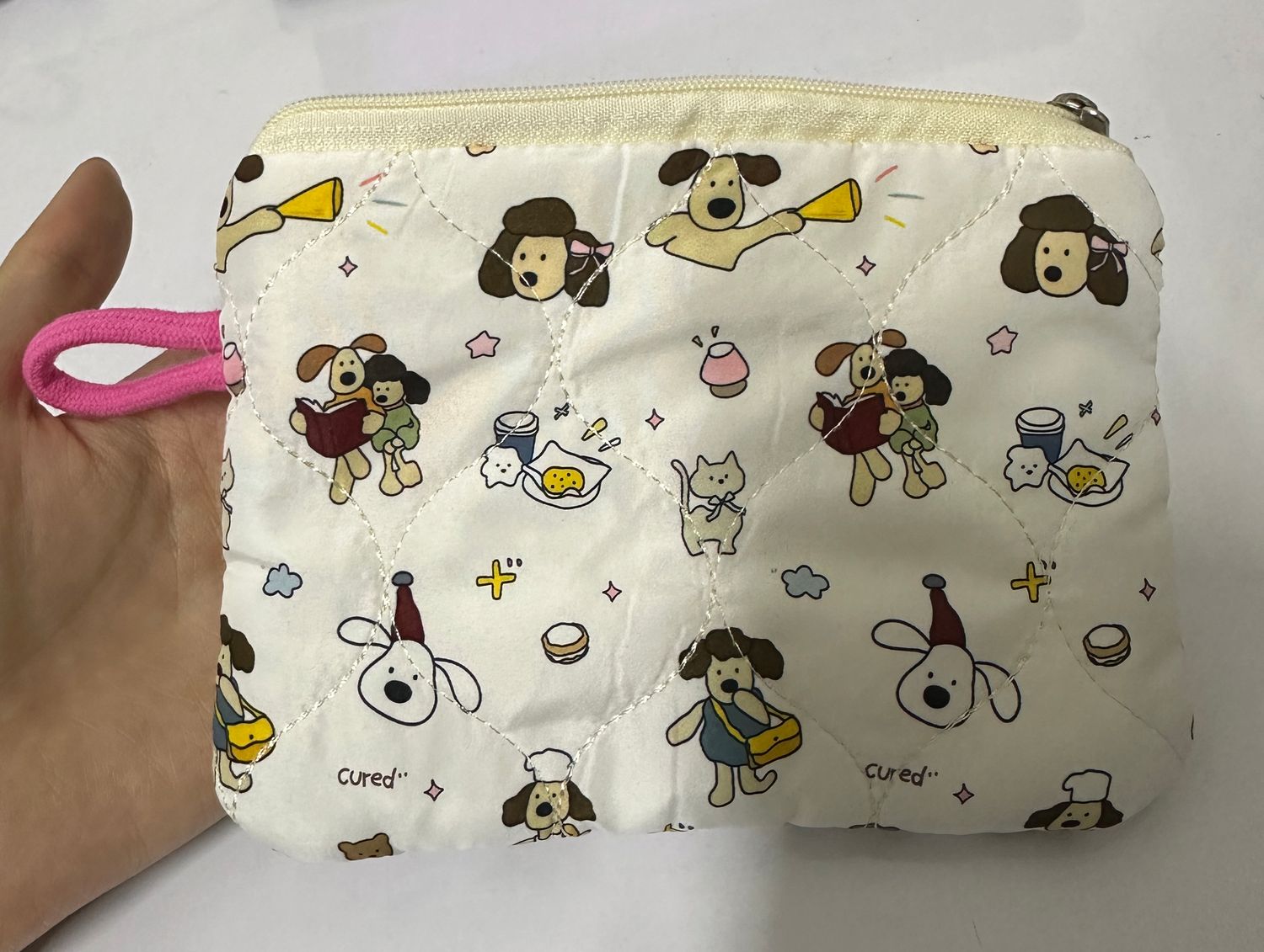 Doggies White Small Pouch