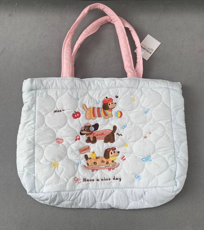 Blue 3 Doggie Shoulder Bag Size M