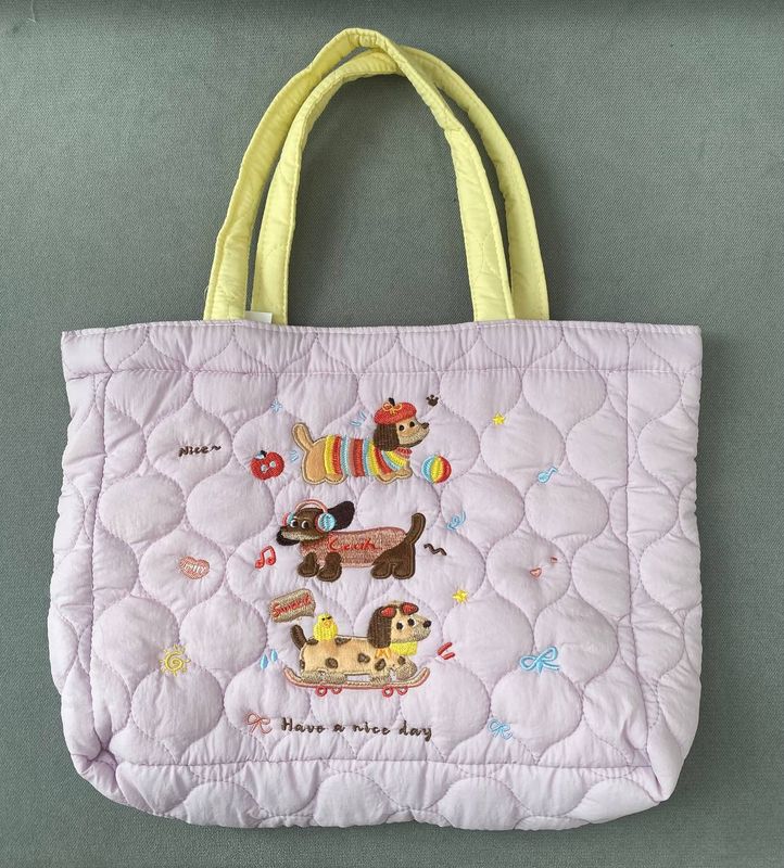 Purple 3 Doggie Shoulder Bag Size M