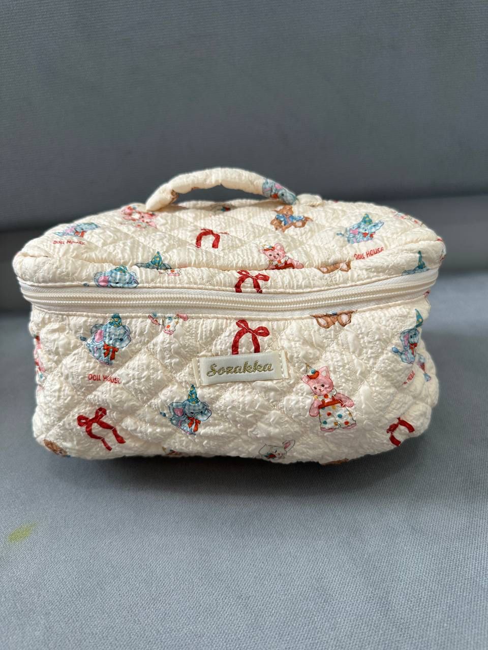 Bear Bow Makeup Bag (3 colors)