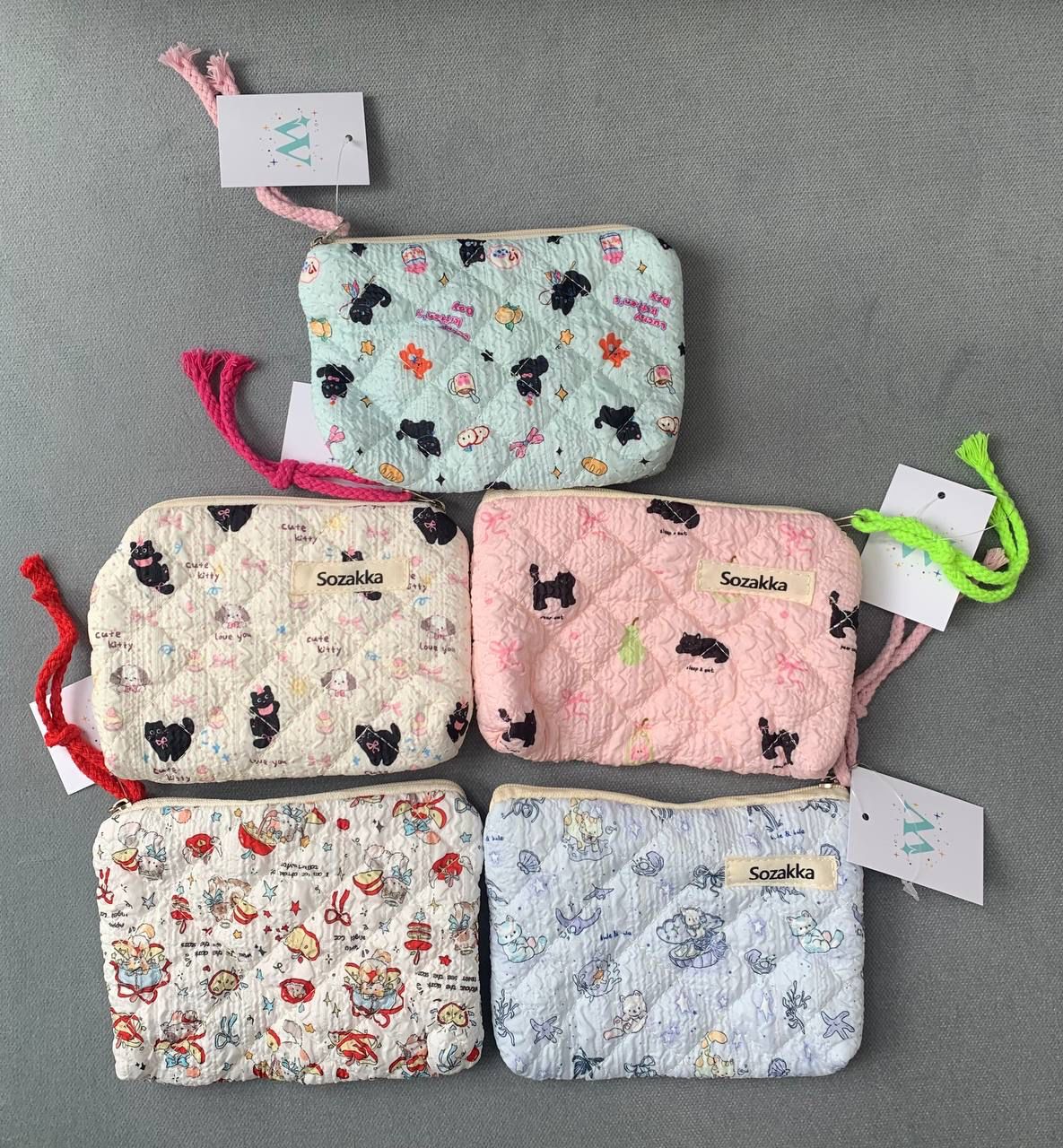 Kitty Bow Small Pouch (5 Styles)