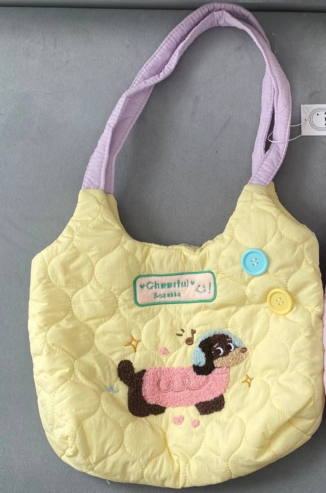 Yellow Doggie Shoulder Bag Size M
