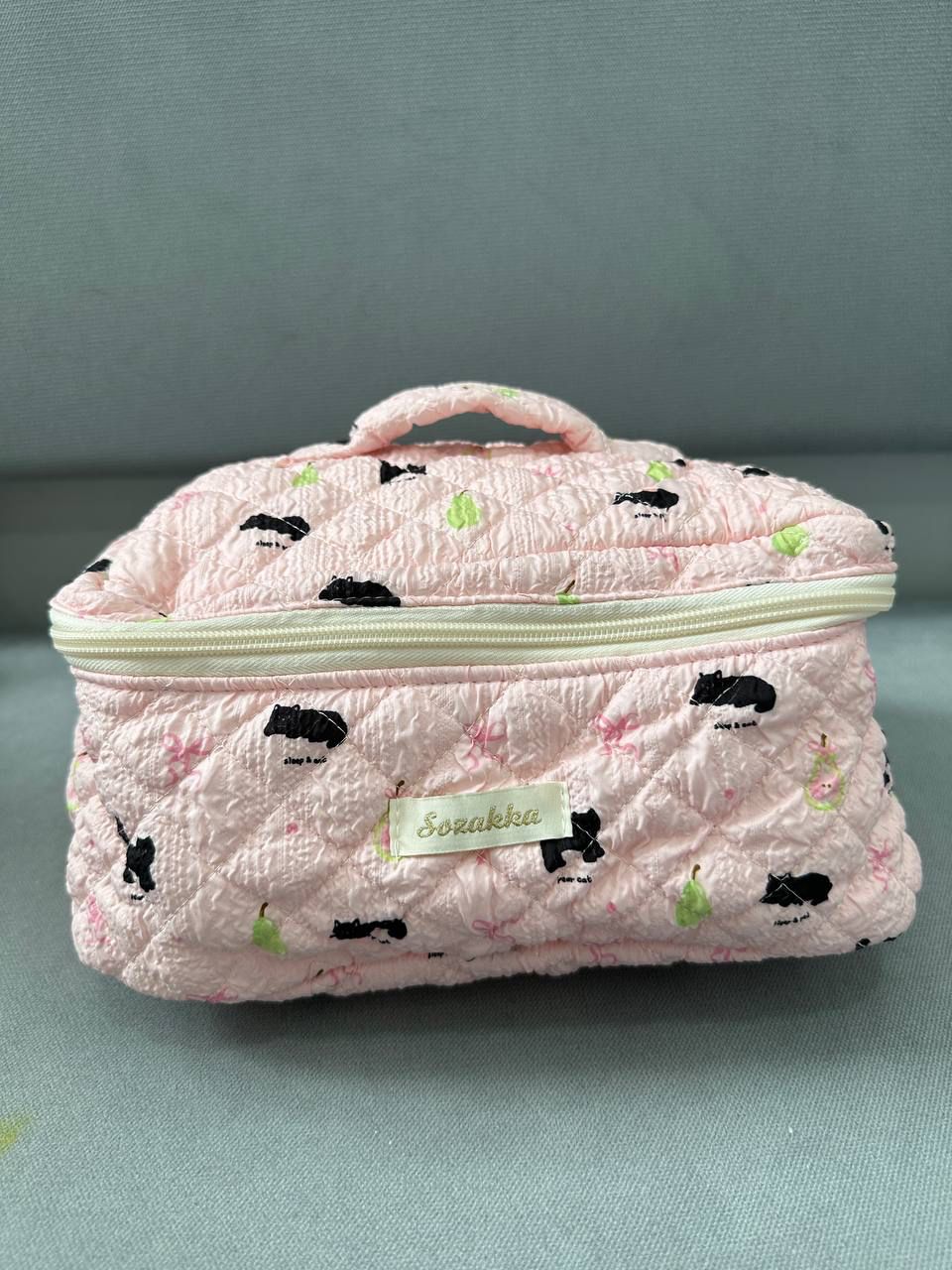 Kitty Pink Makeup Bag