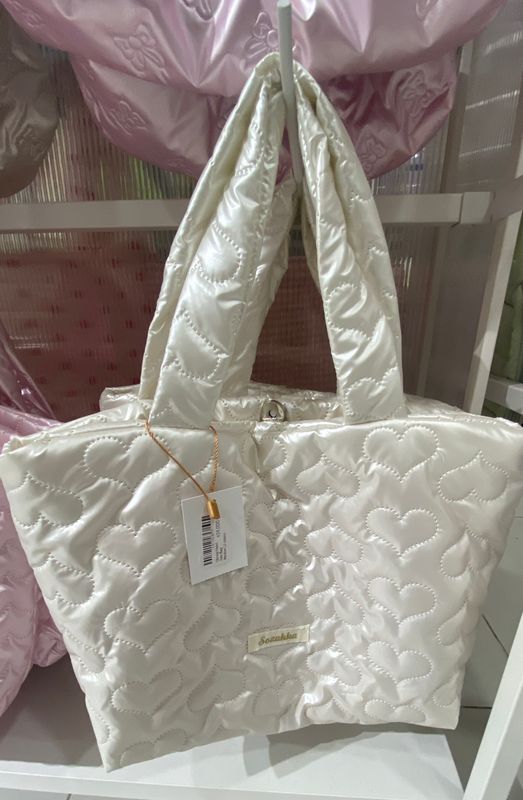 Glossy Heart Tote Bag Medium (2 colors)