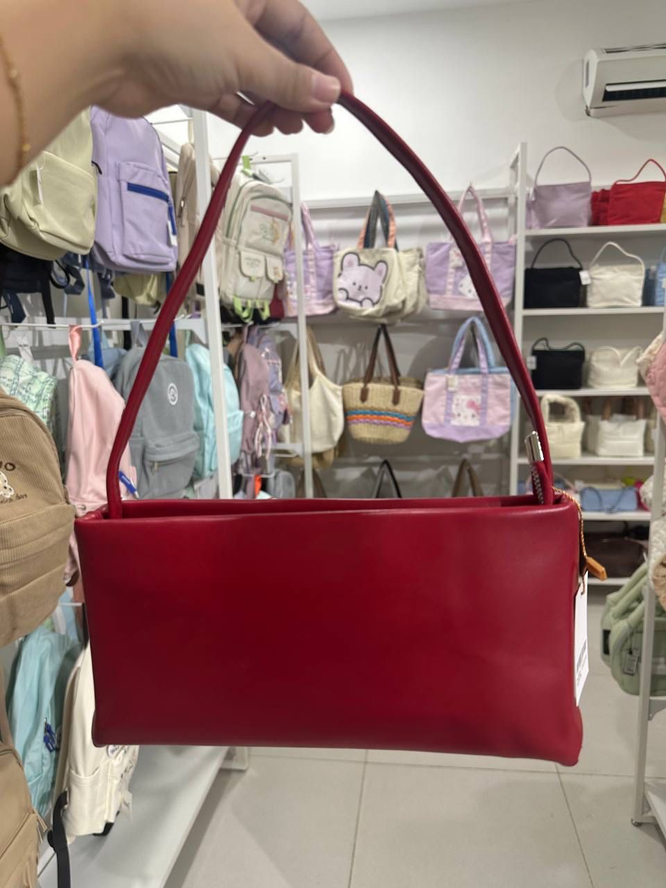 Red Classic Shoulder Bag