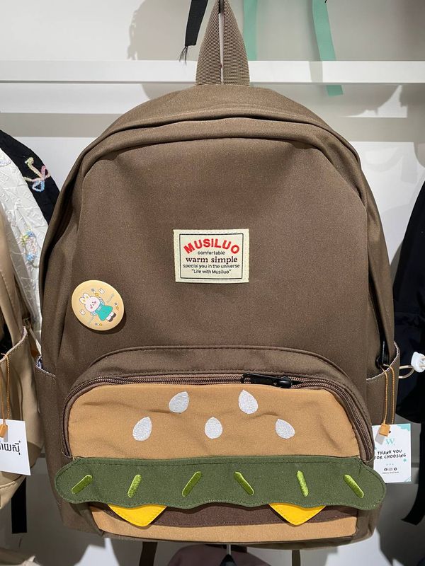Burger backpack (2 colors) Large