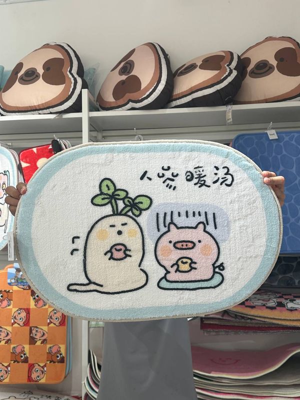 Doormat Piggy Oval 40x60cm (4 Styles)