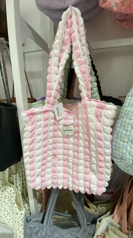Minimalist Line Patern Tote Bag (2colors)