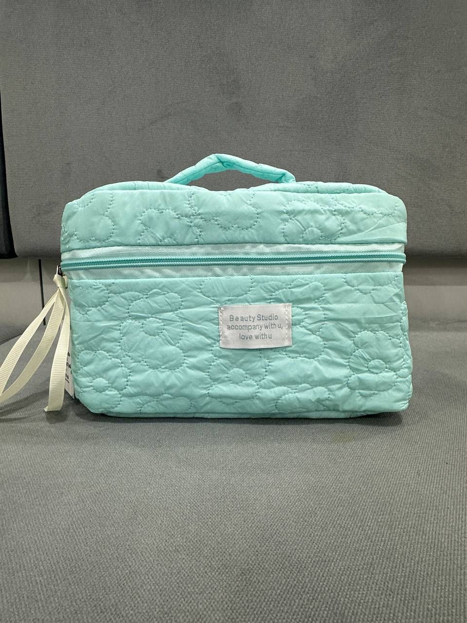 Plain Flower Makeup Bag (5colors)