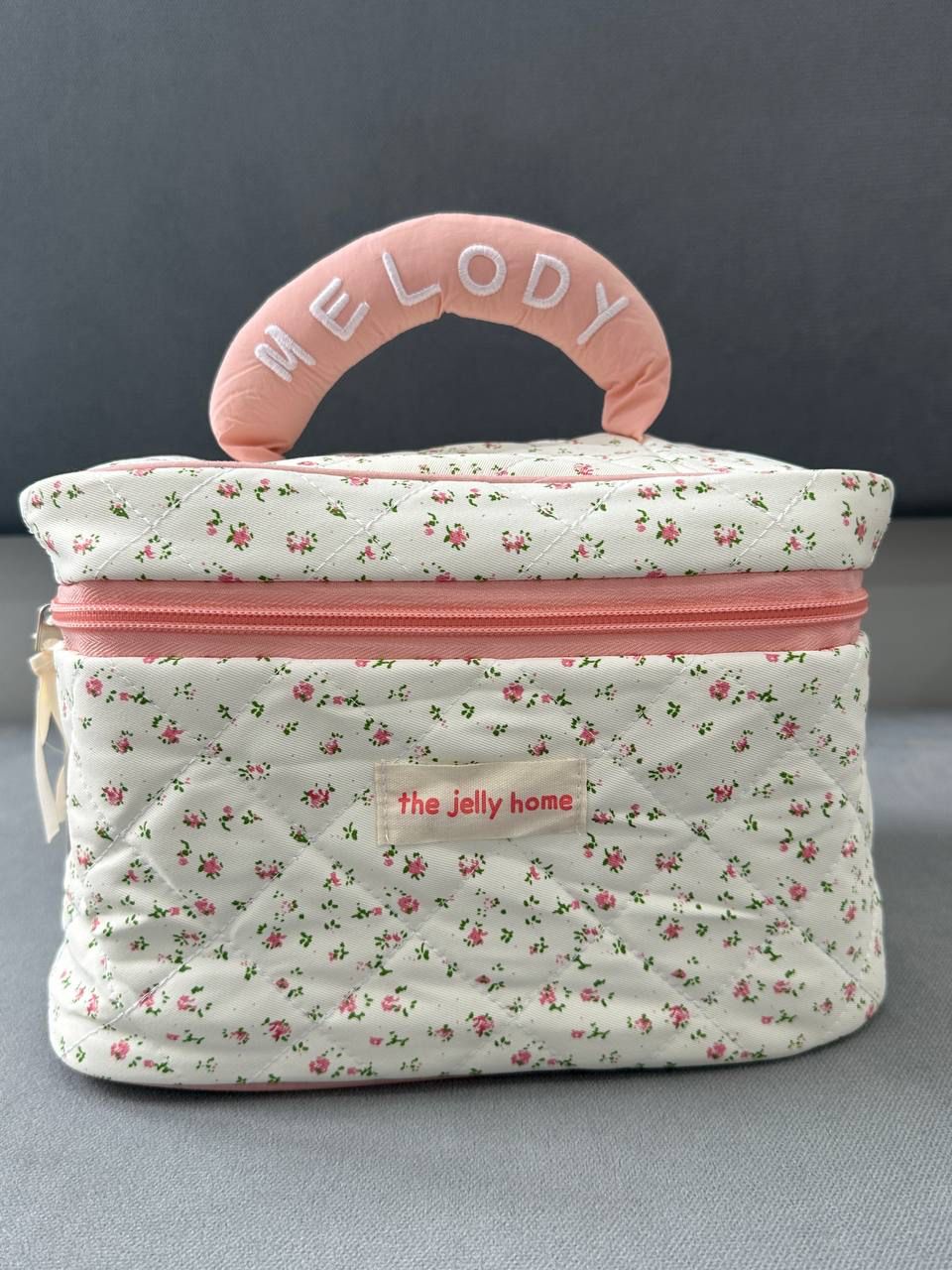 Pink Floral V2 Makeup Bag