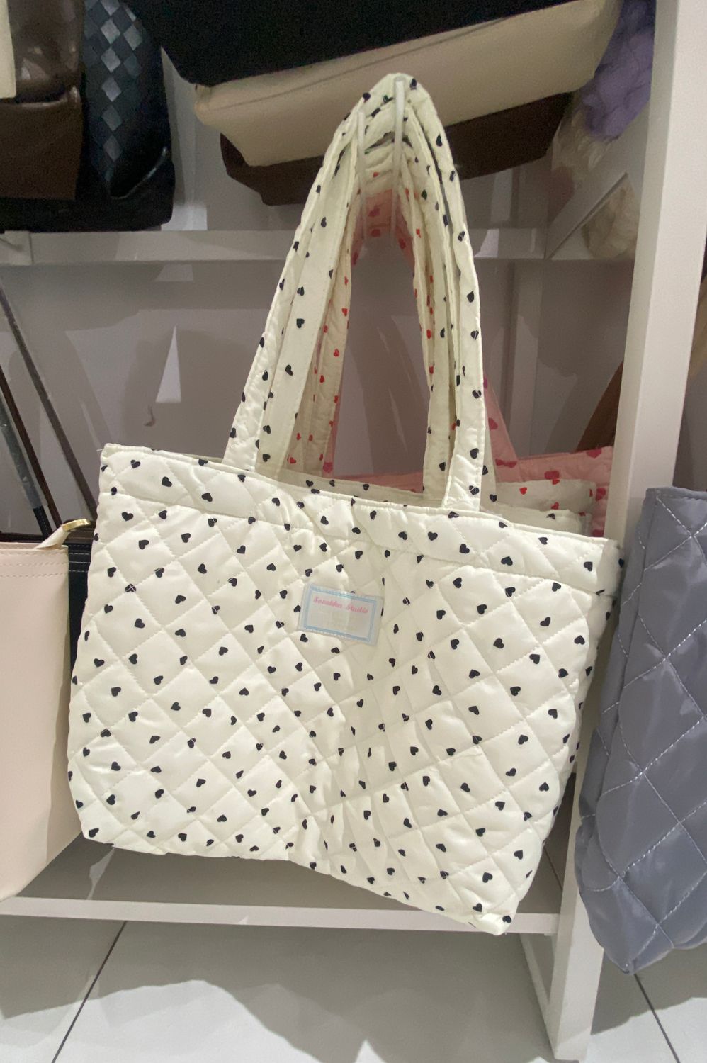 Heart Dot Shoulder Bag (3colors)