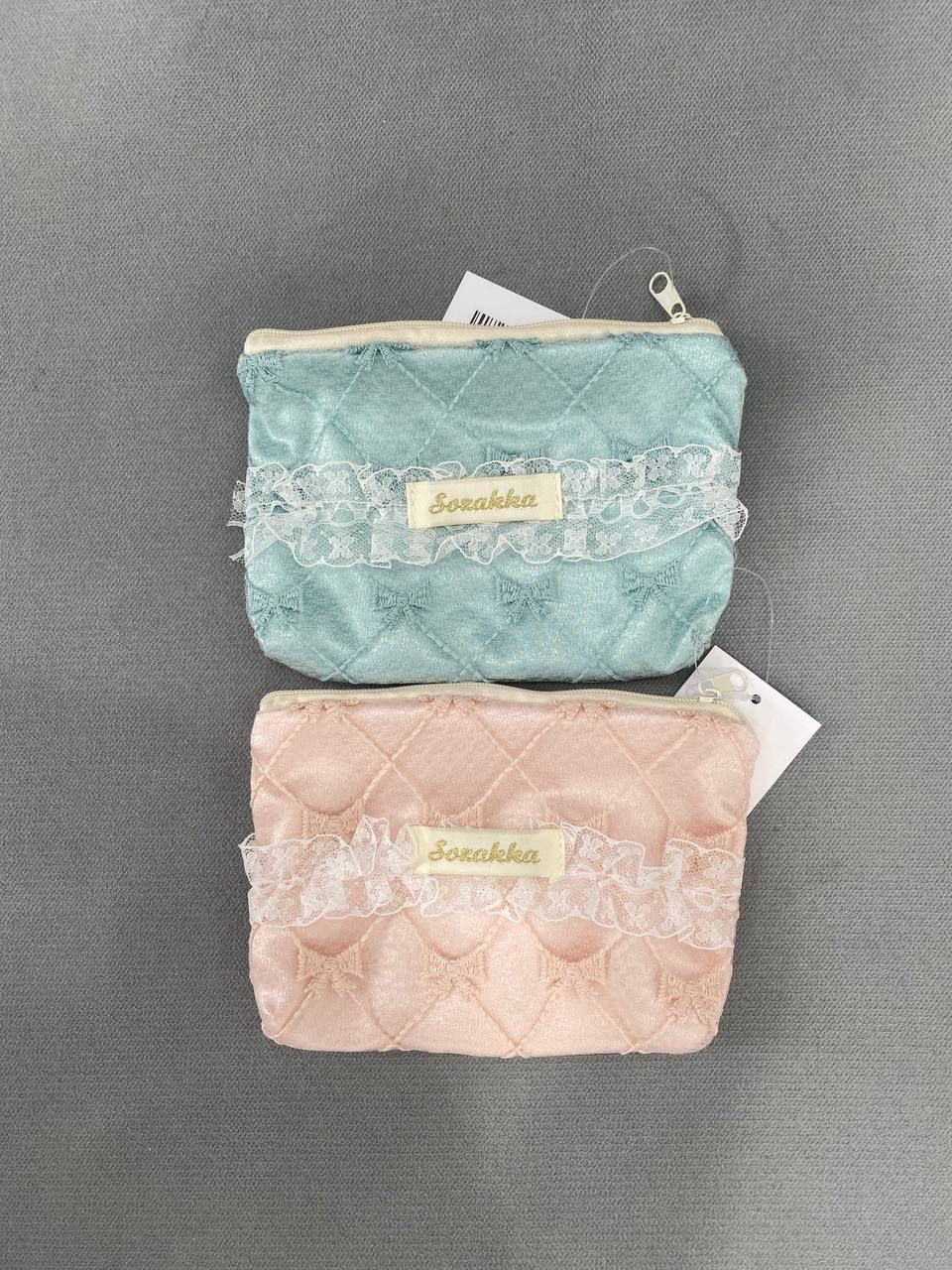 Bow Lace Small Pouch (2colors)