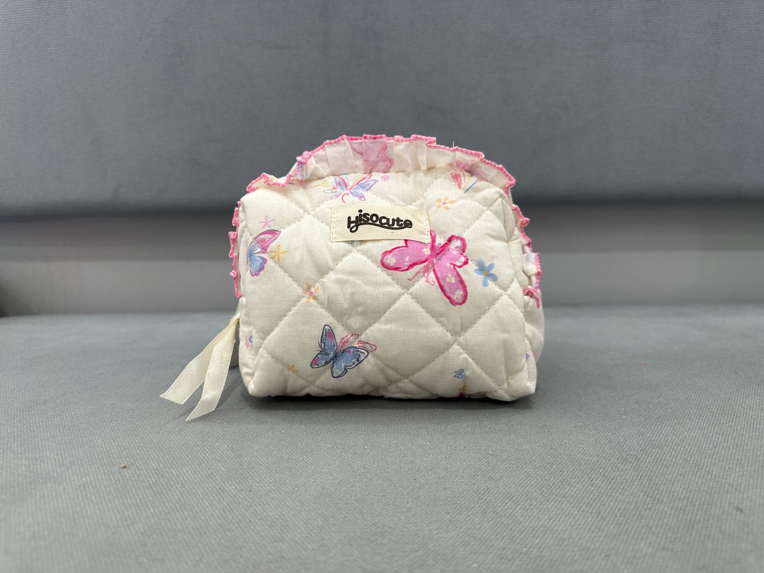 Butterfly&amp;Flower Medium Pouch (2 colors)