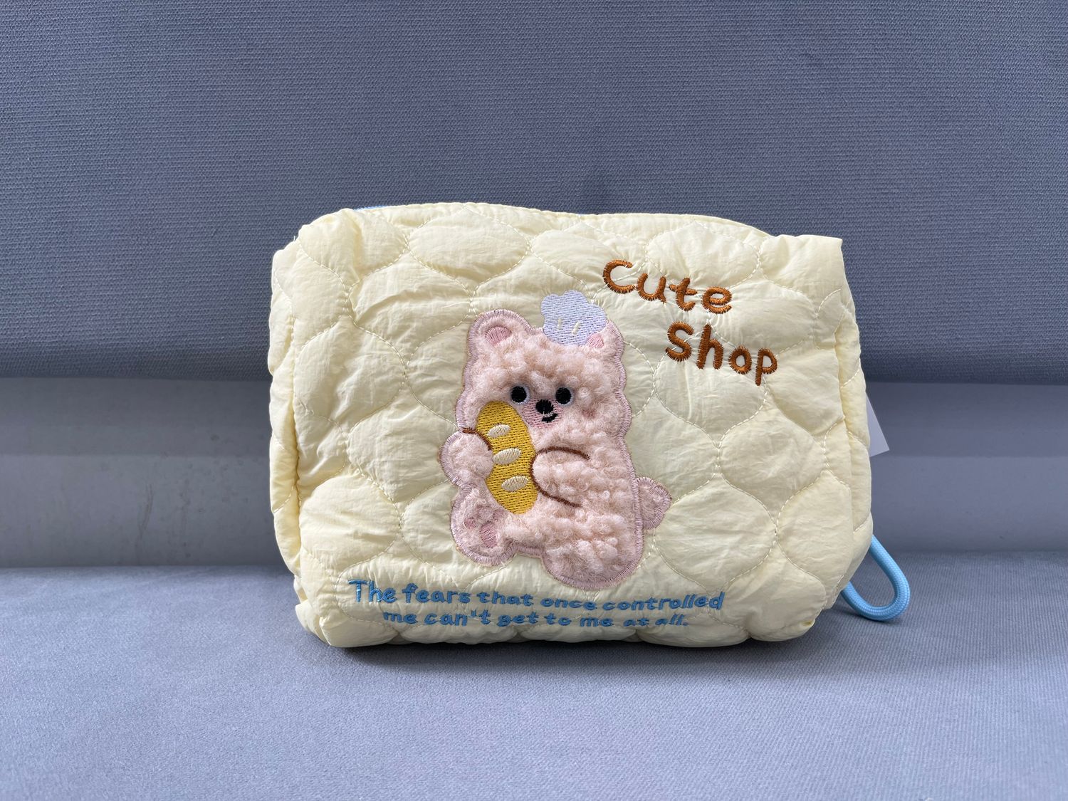 Large Pouch with Handle - Yellow Bear