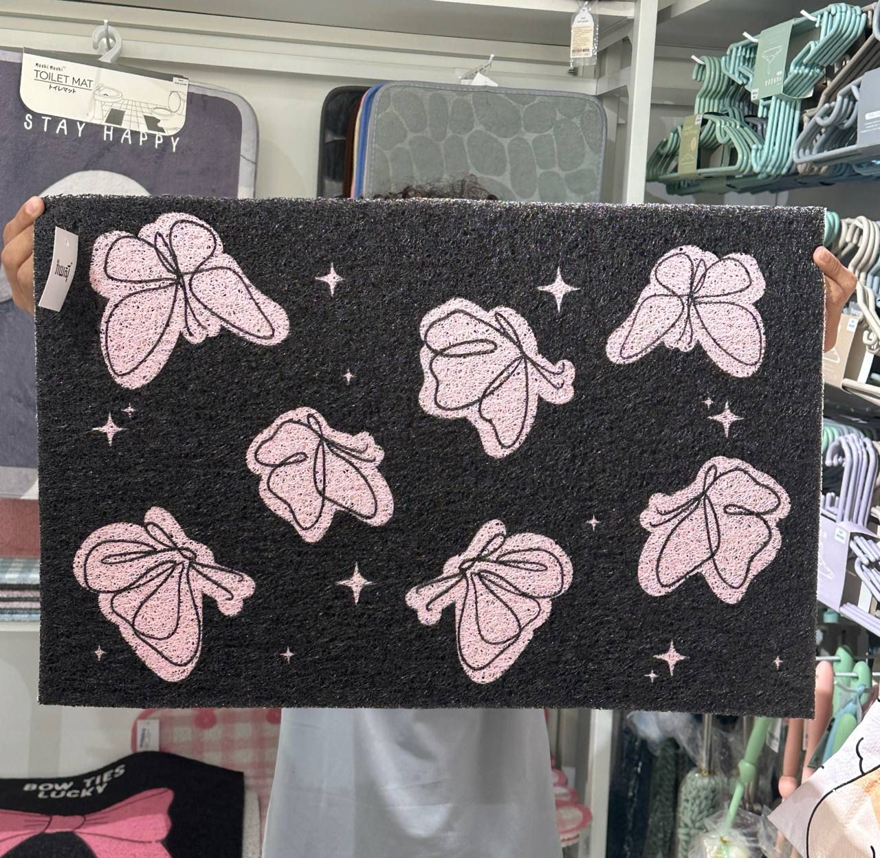 Butterfly Floormat 40x60cm - Black