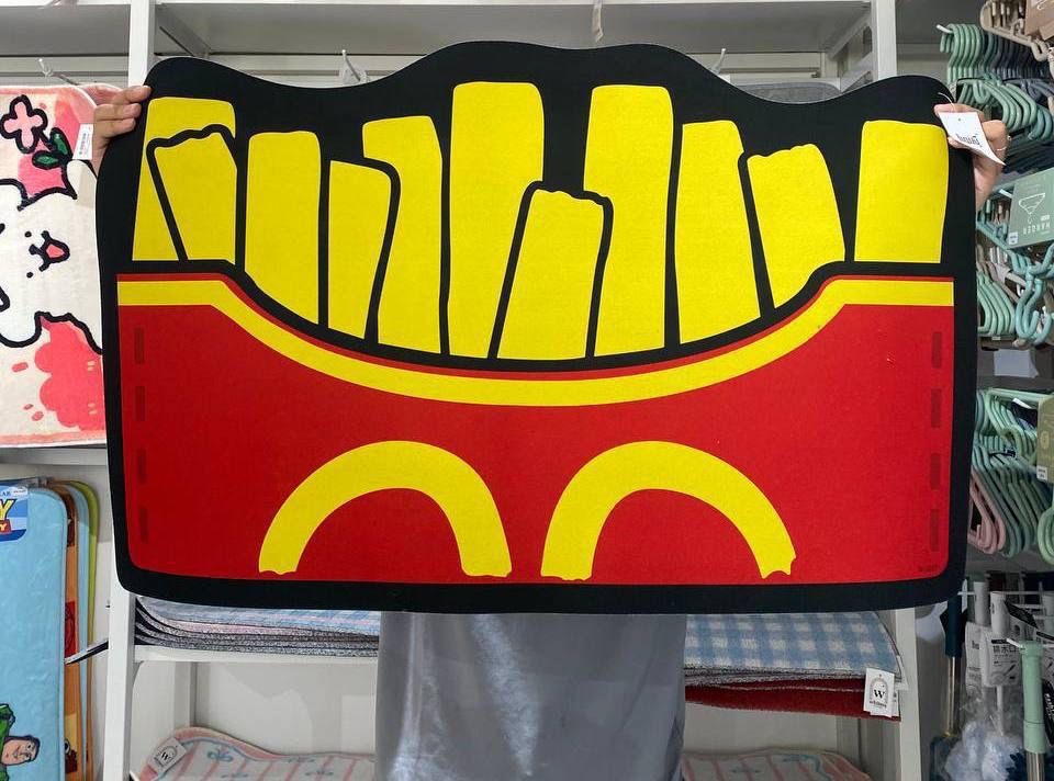 French Fries Doormat 50x80cm Dec1 (G-3557)