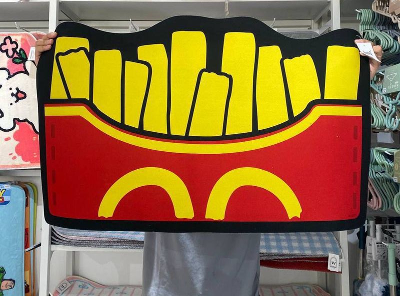 French Fries Doormat 50x80cm Dec1 (G-3557)